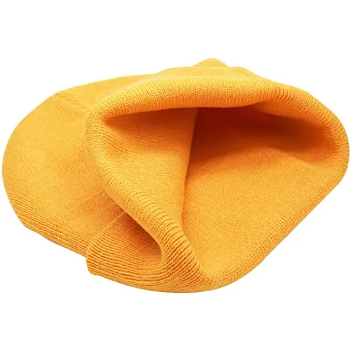 55cube Yellow Beanie Hat