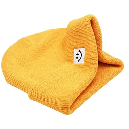 55cube Yellow Beanie Hat