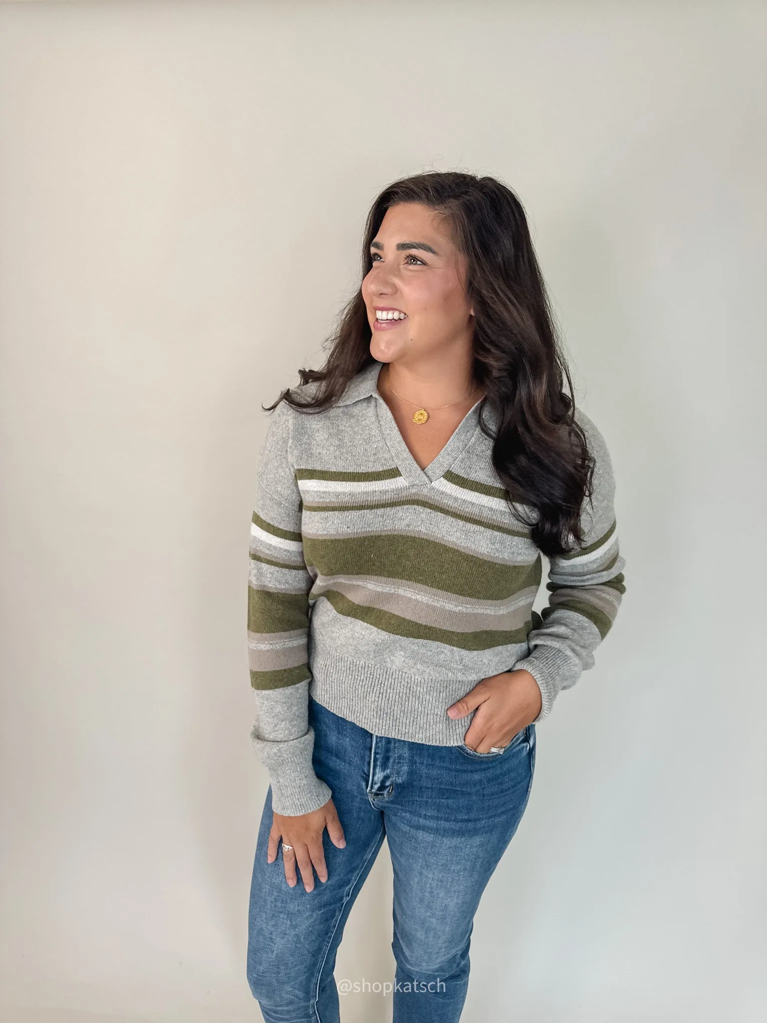 Aaliyah Striped Sweater