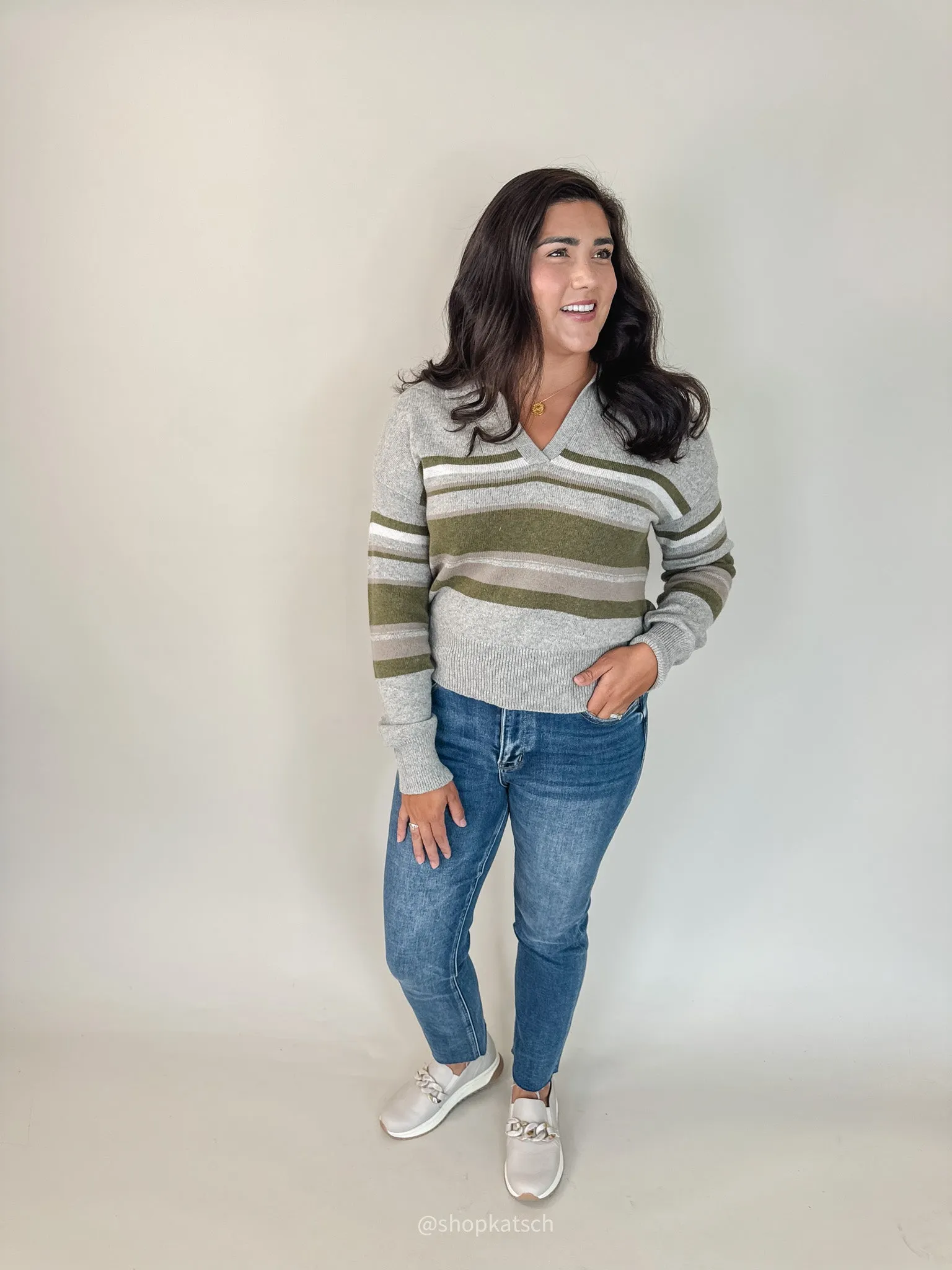 Aaliyah Striped Sweater