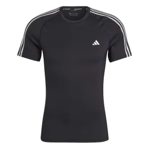 Adidas Techfit 3-Stripes Training Men's T-Shirt BLACK