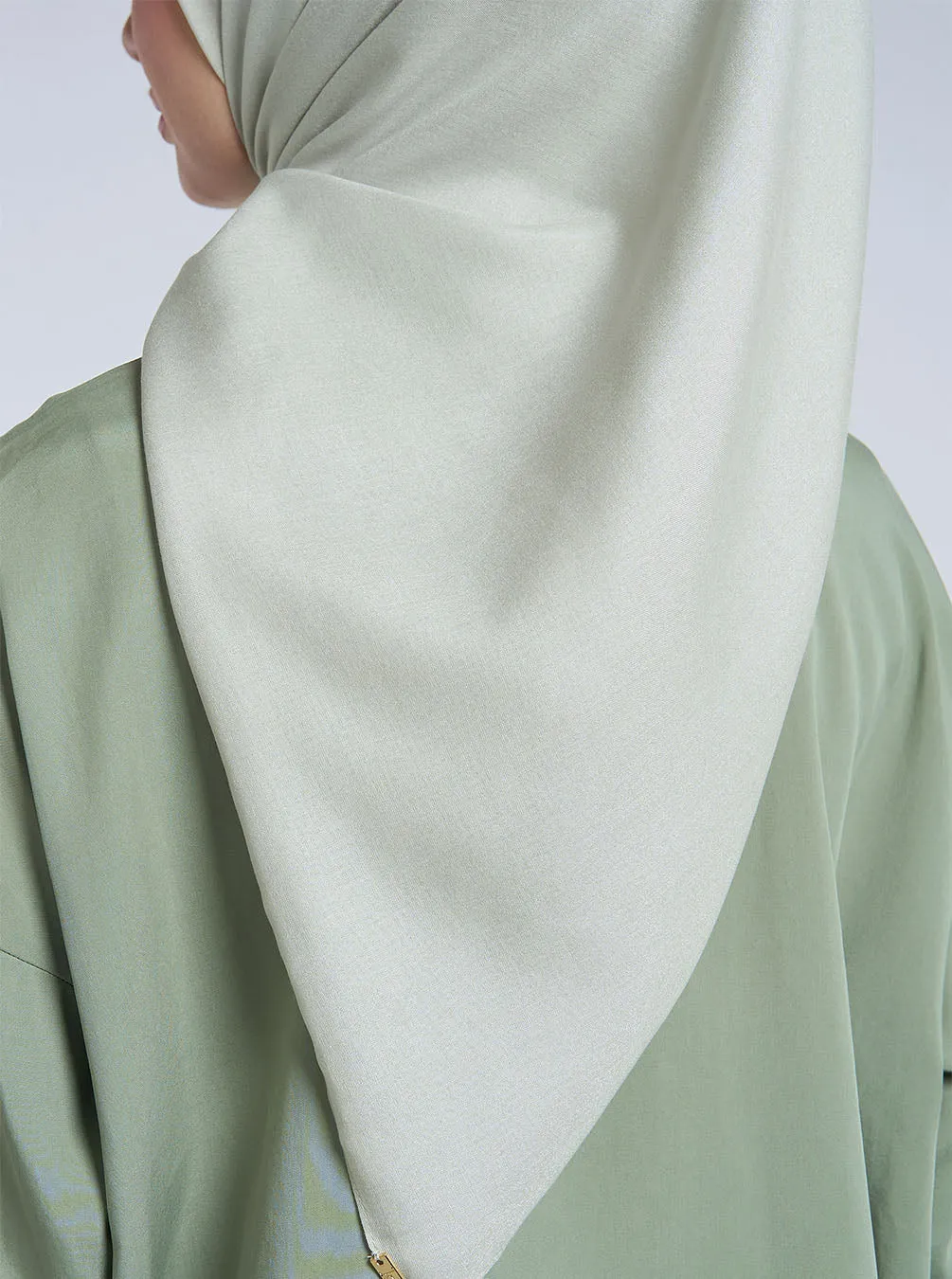 AIRY VOILE SCARF PLAIN SHEER GREEN