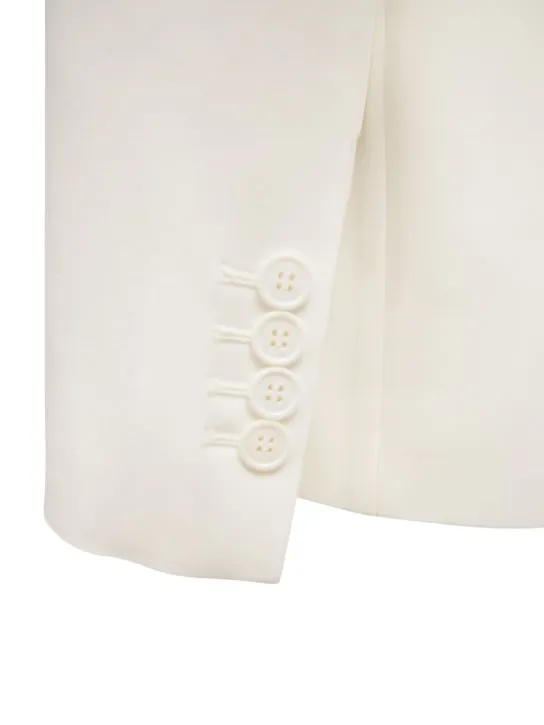 Alexander McQueen   Viscose blend crepe one button blazer 