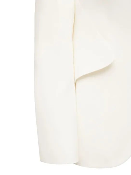 Alexander McQueen   Viscose blend crepe one button blazer 