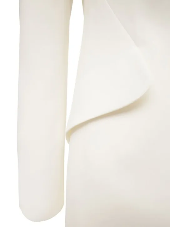Alexander McQueen   Viscose blend crepe one button blazer 