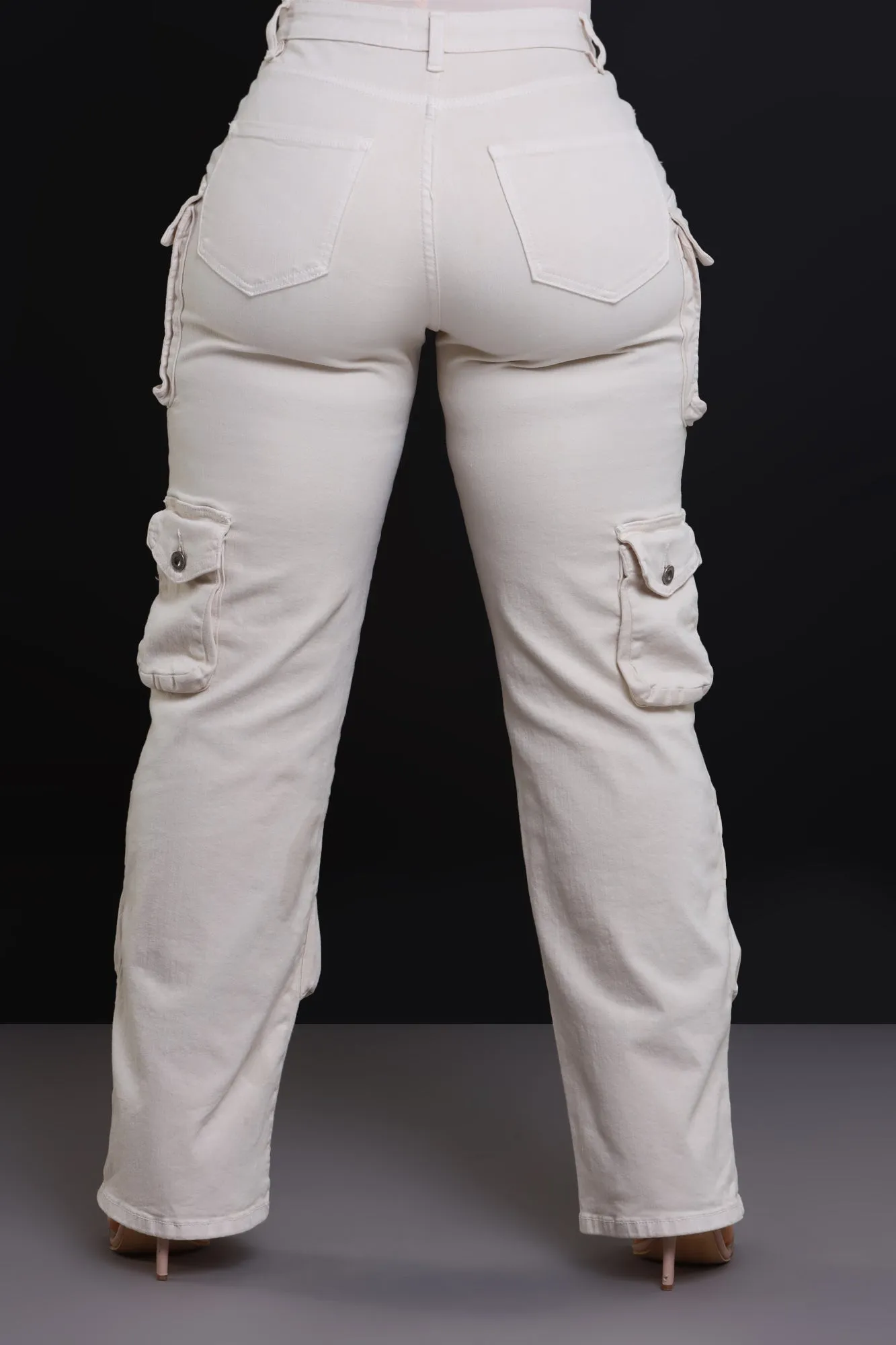 All Facts Distressed Cargo Pants - Light Khaki