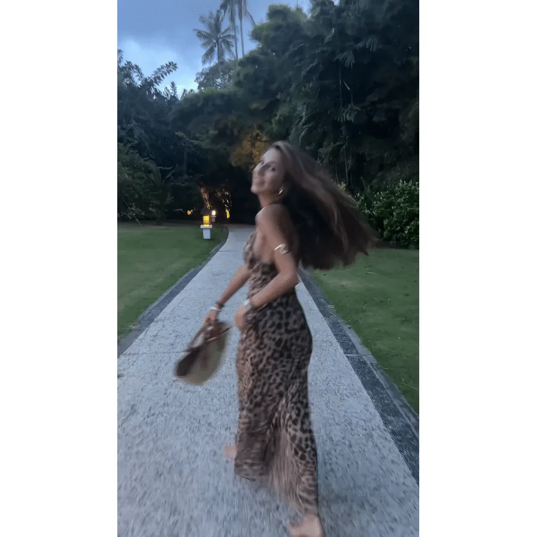 Anabella Dress - Vintage Leopard Backless Summer Dress