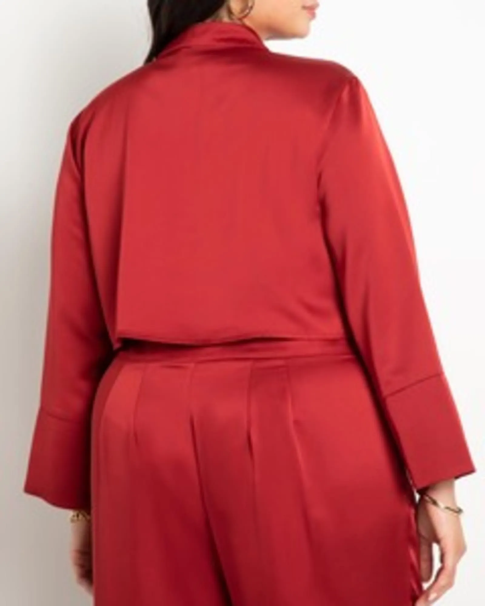 Augusta Satin Blouse | Red Dahlia