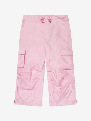 AY by AYLA Girls Nylon Cargo Trousers in Pink