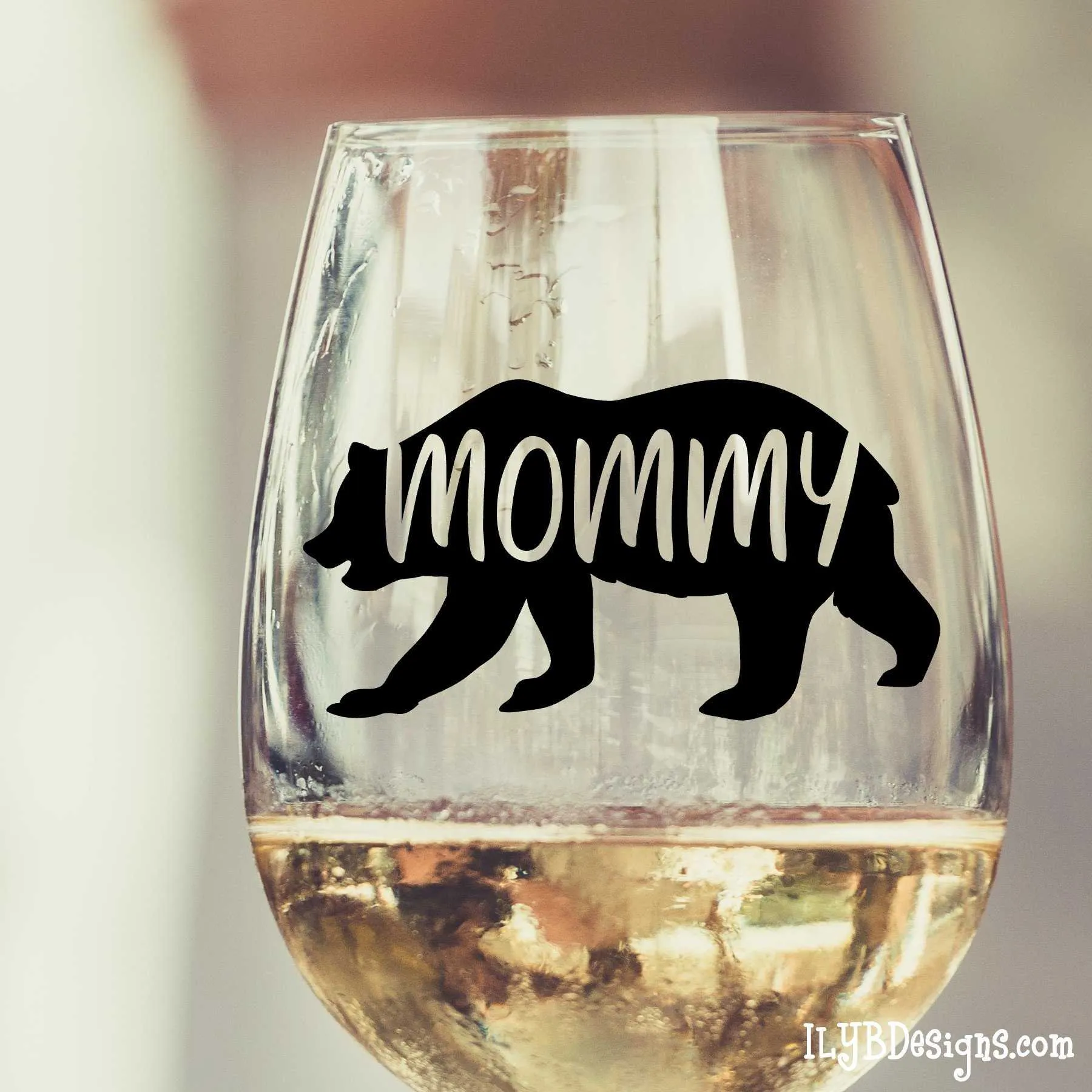 Baby Bear Baby Gift Set - Mommy Bear Daddy Bear Wine Glasses - Baby Bear Bodysuit