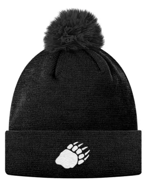Bear Paw Pom Pom Knit Cap