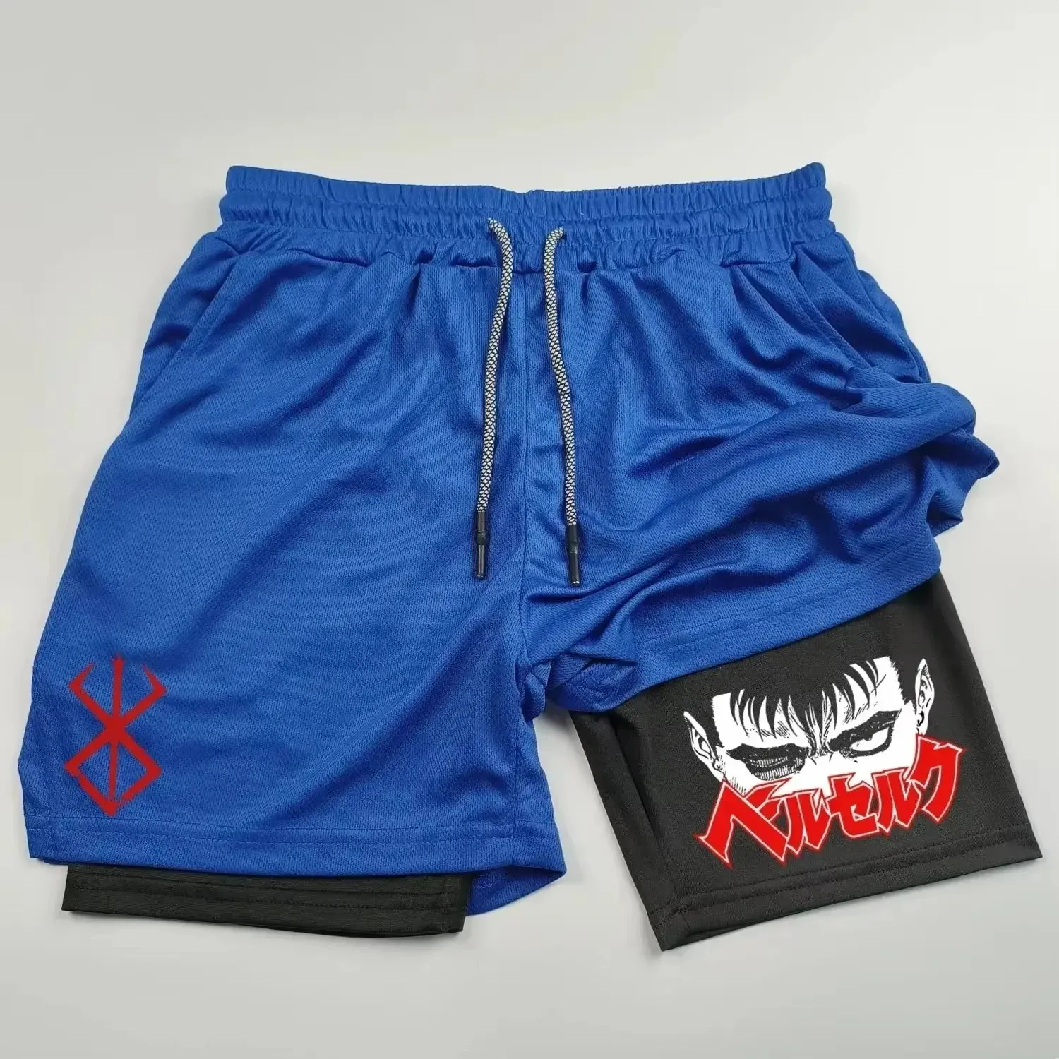 Berserk Guts 2-in-1 Quick-Dry Sports Shorts