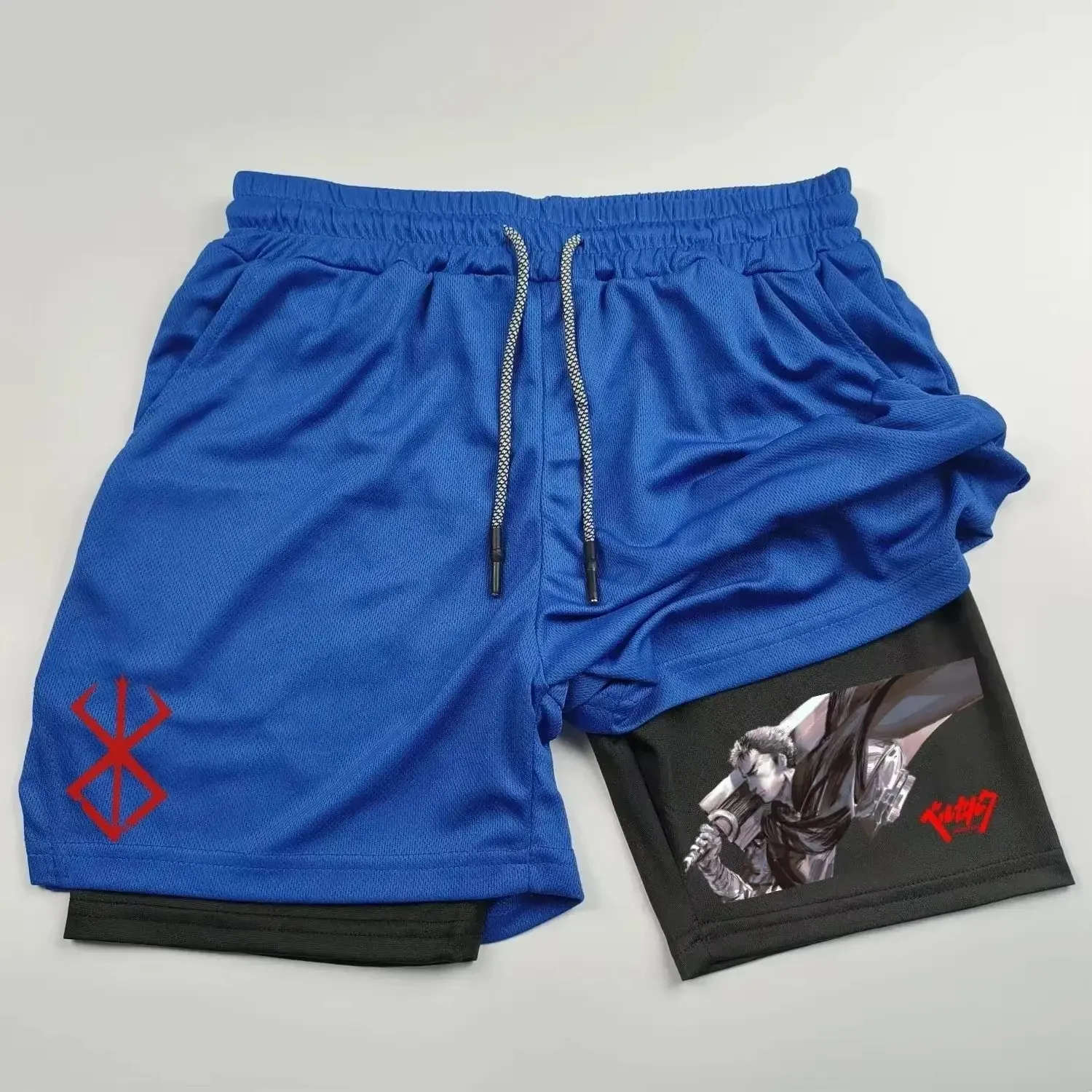 Berserk Guts 2-in-1 Quick-Dry Sports Shorts