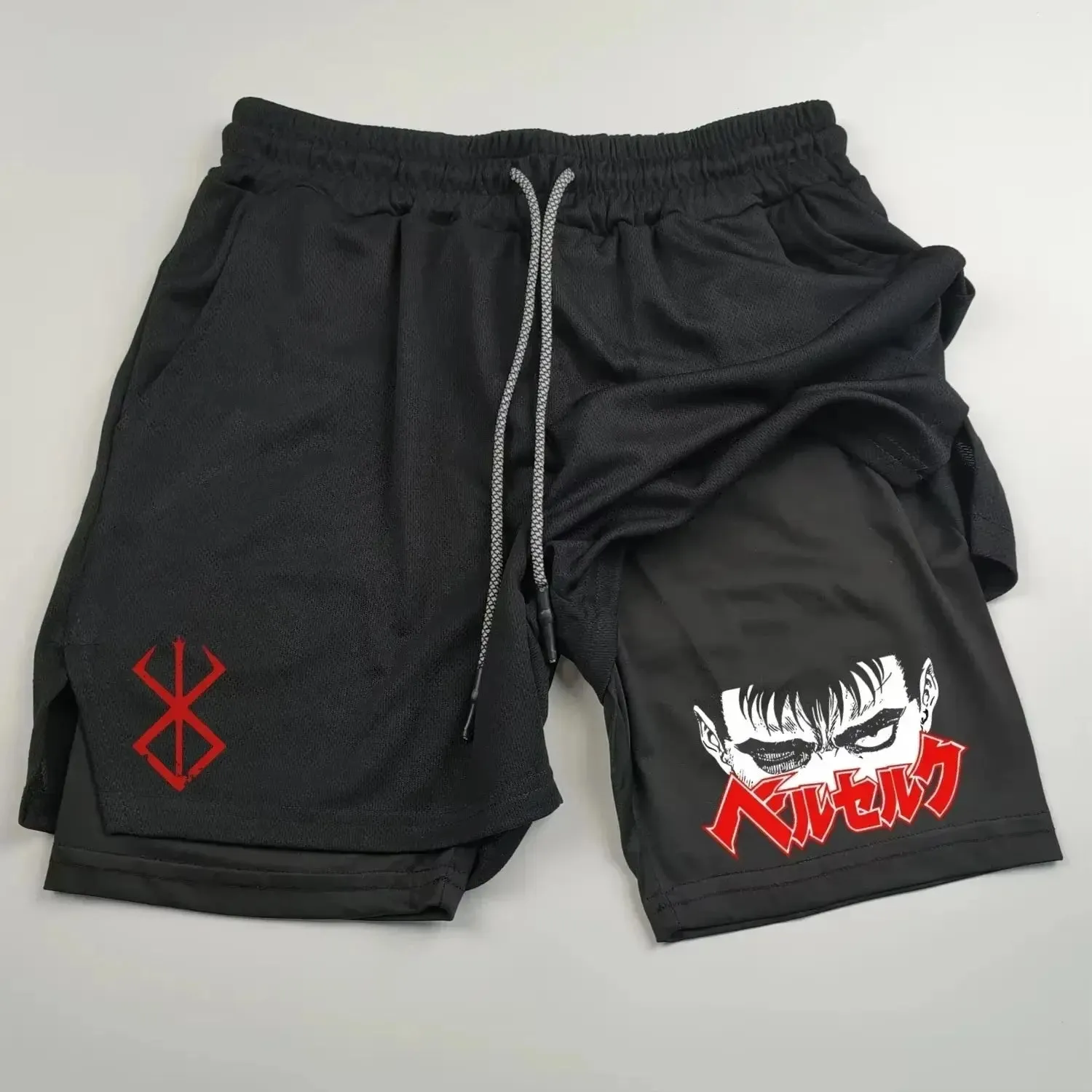 Berserk Guts 2-in-1 Quick-Dry Sports Shorts