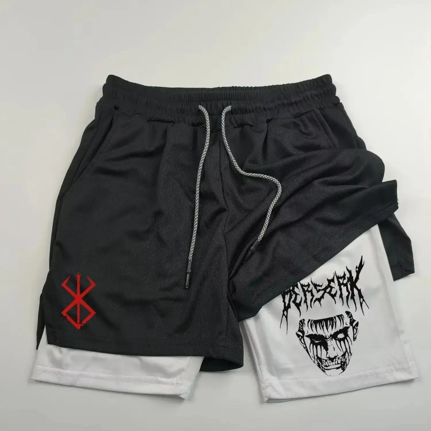 Berserk Guts 2-in-1 Quick-Dry Sports Shorts