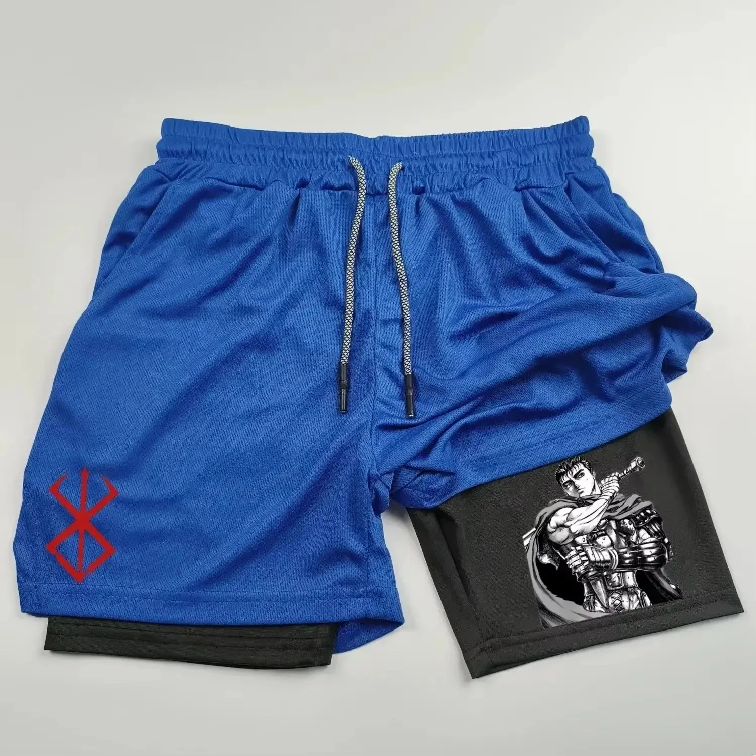 Berserk Guts 2-in-1 Quick-Dry Sports Shorts