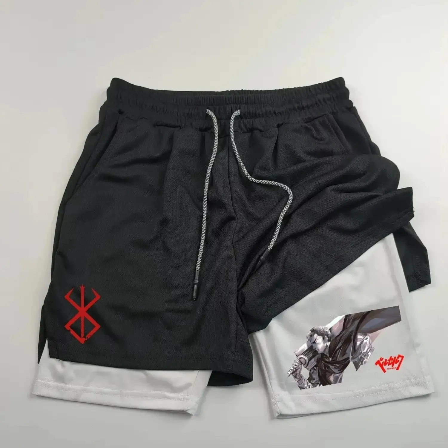 Berserk Guts 2-in-1 Quick-Dry Sports Shorts