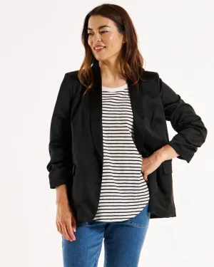 Betty Basics Jayde Satin Blazer