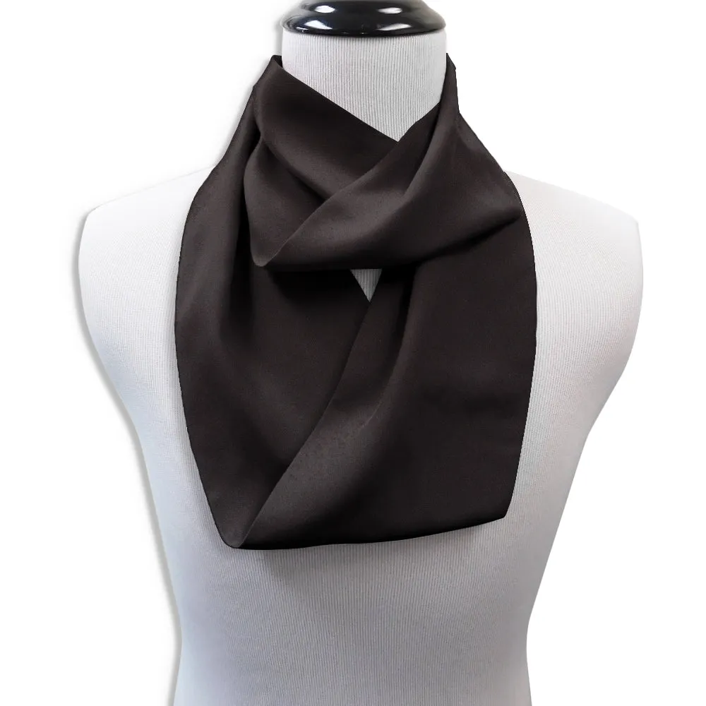 Black Charmeuse - Infinity Scarves