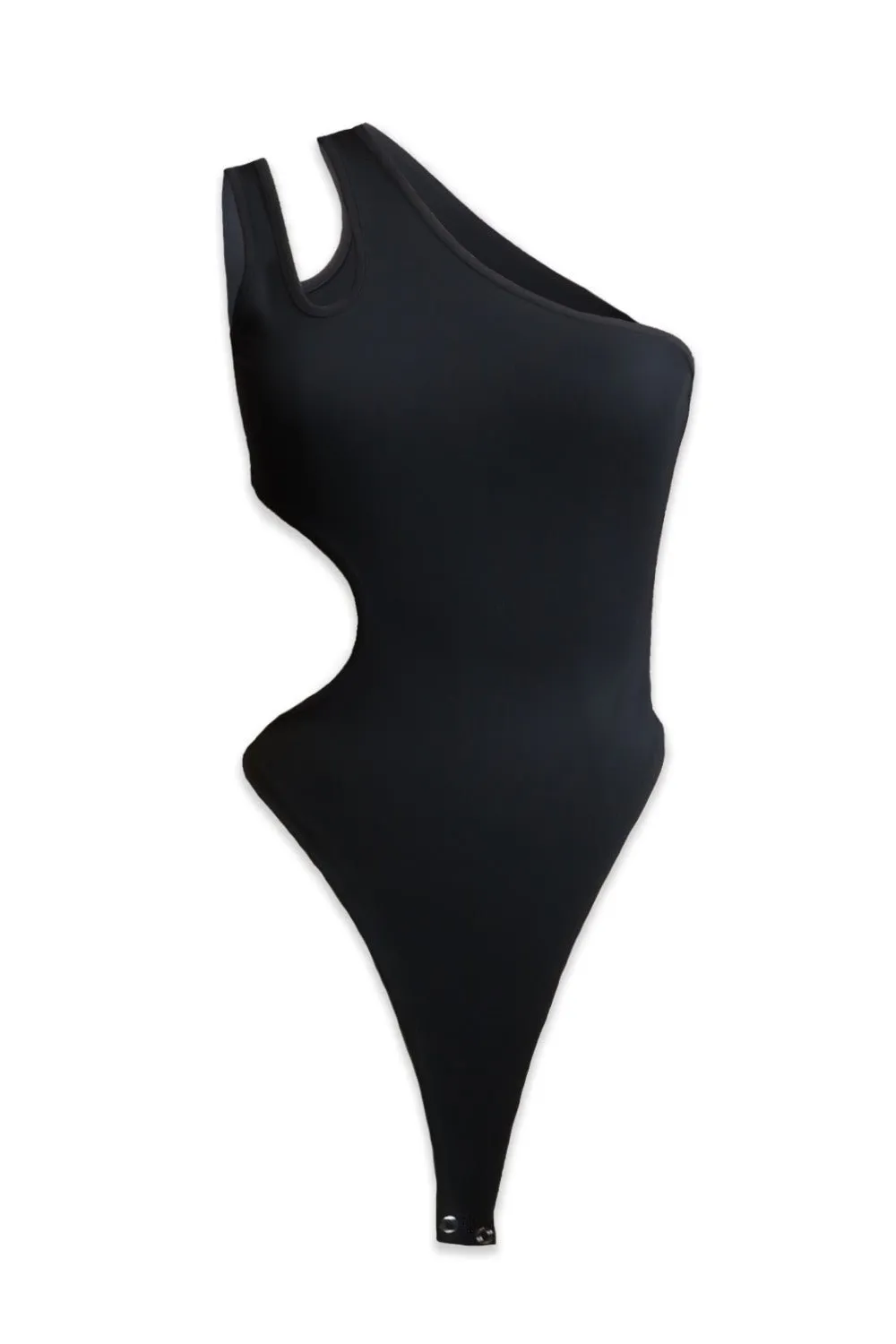Black Side Cut Out Bodysuit