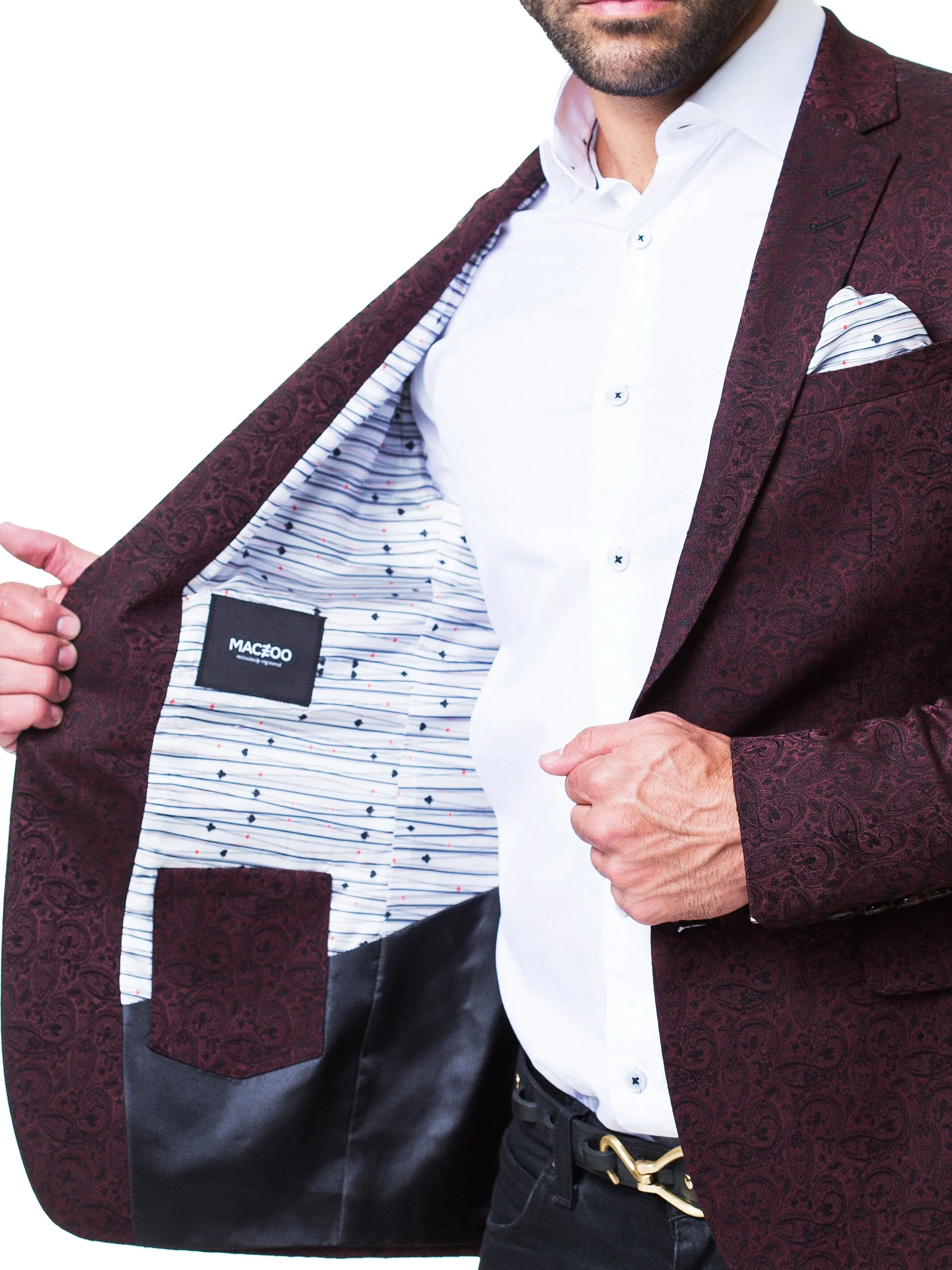 Blazer Socrate Paisley Red