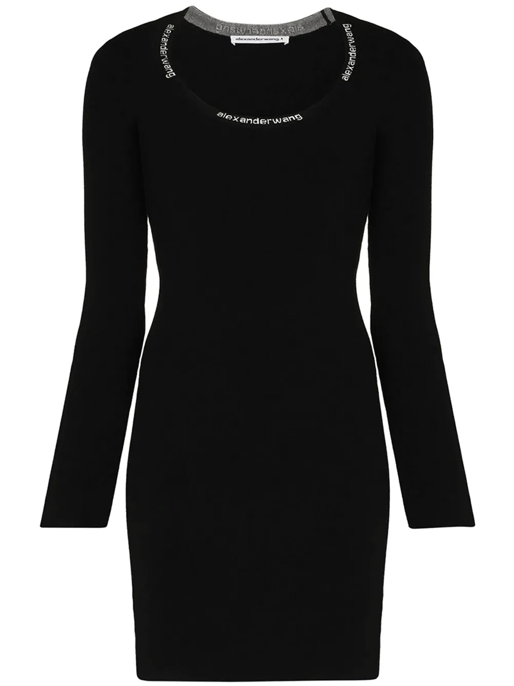 Bodycon Long Sleeve Scoop Neck Dress