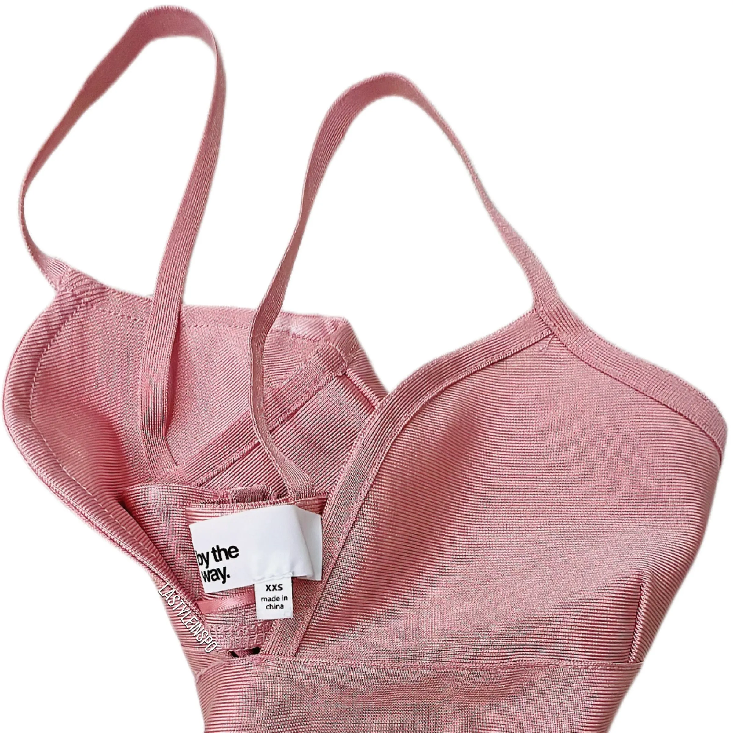 By The Way Bodycon Dress Bandage Pink Size XXS