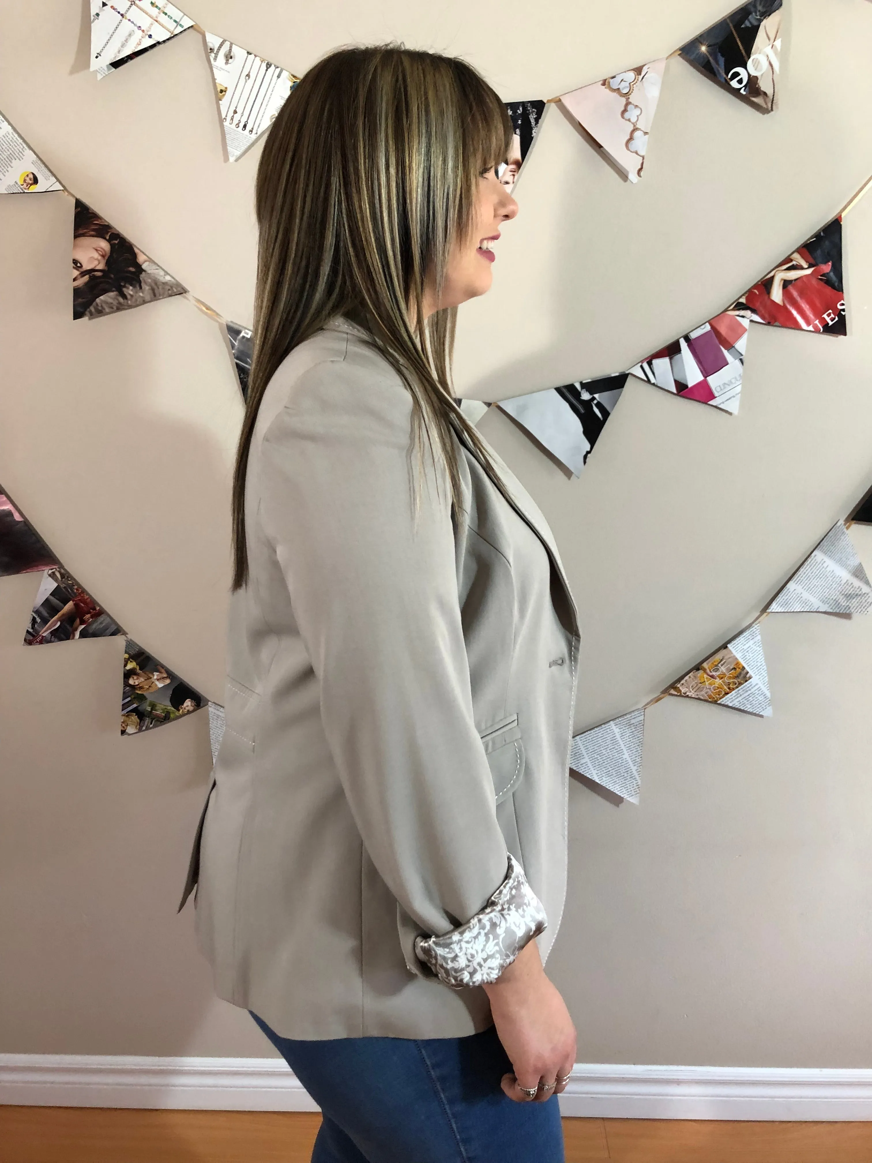 Cabi Pale Sandy Fawn Blazer - Size 10