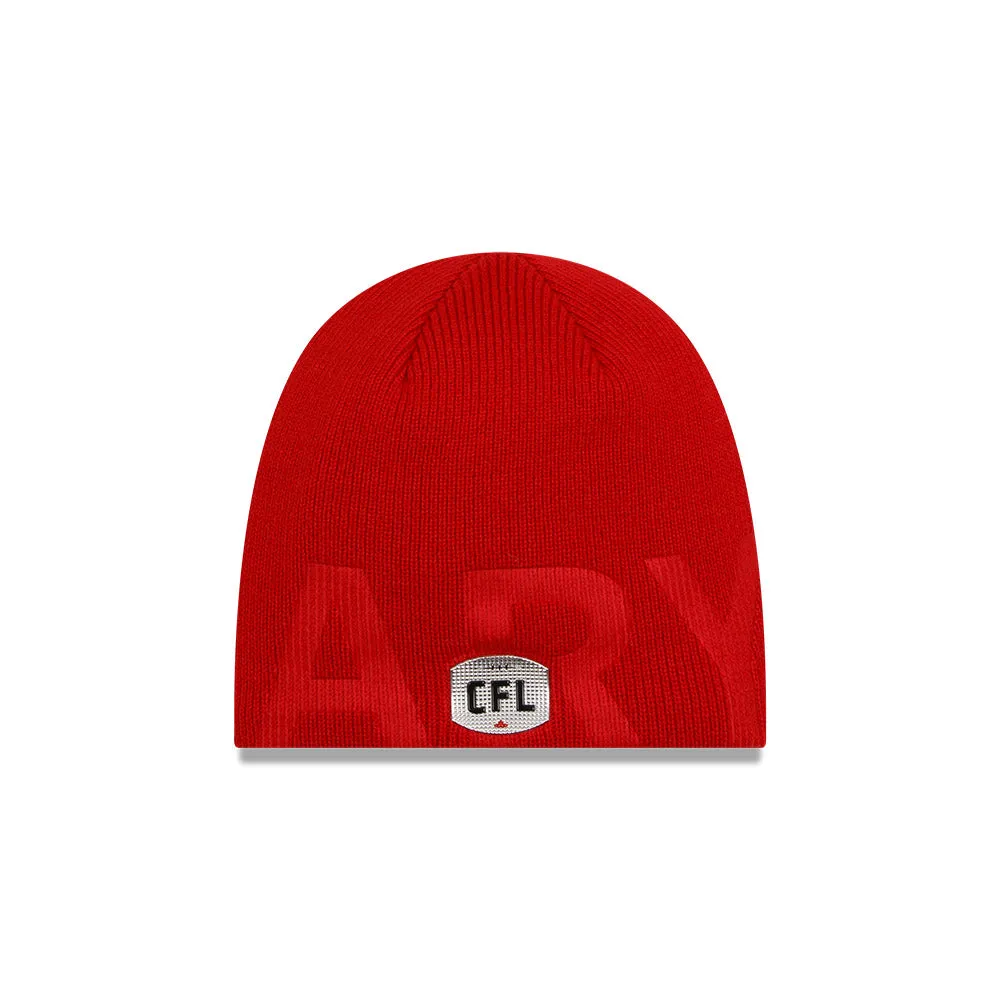 Calgary Stampeders CFL Football New Era Sideline UnCuffed Knit Beanie Hat - Red