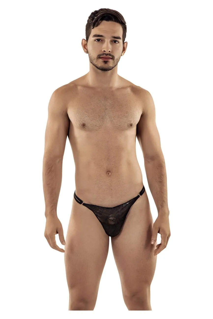 CandyMan 99421X Lace G-String Thongs Color Black
