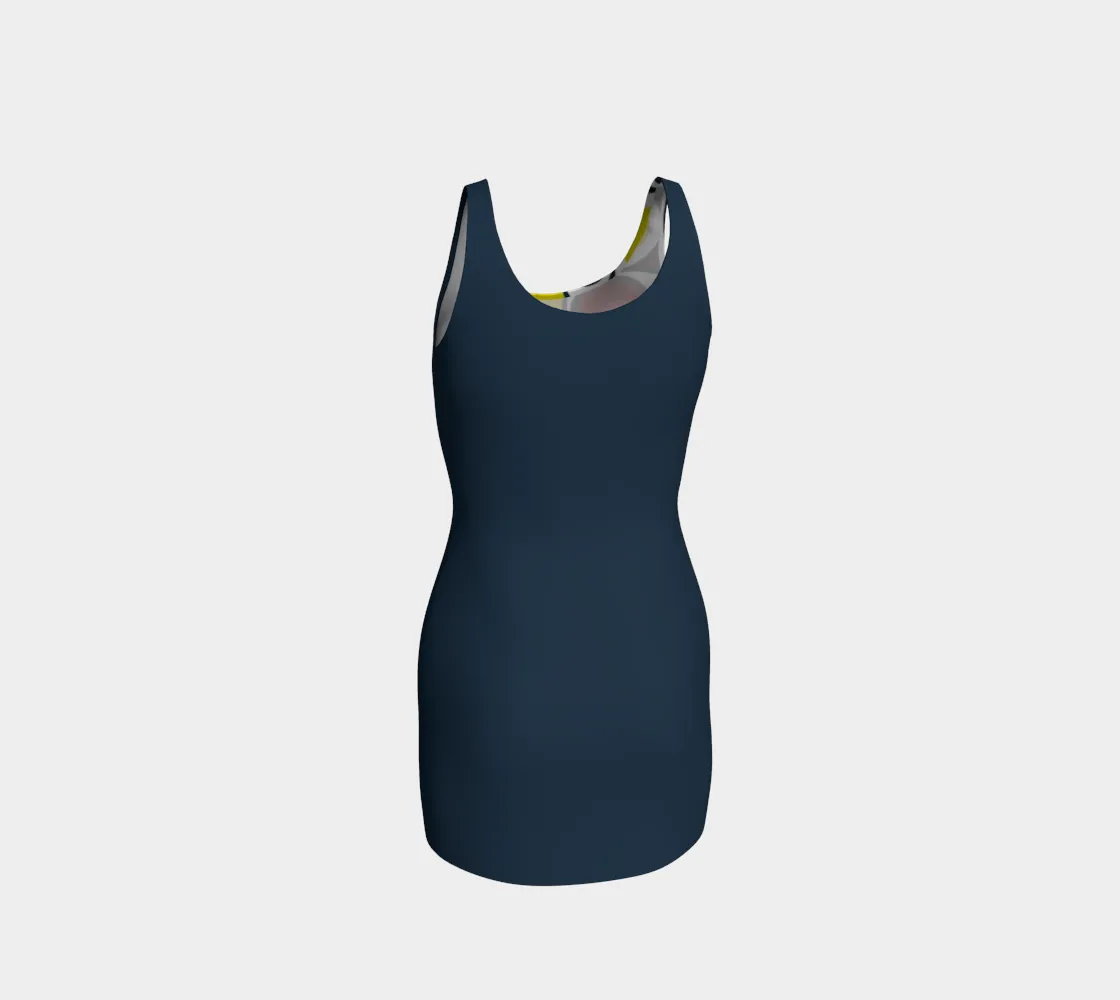 Circular Abstact Bodycon Dress