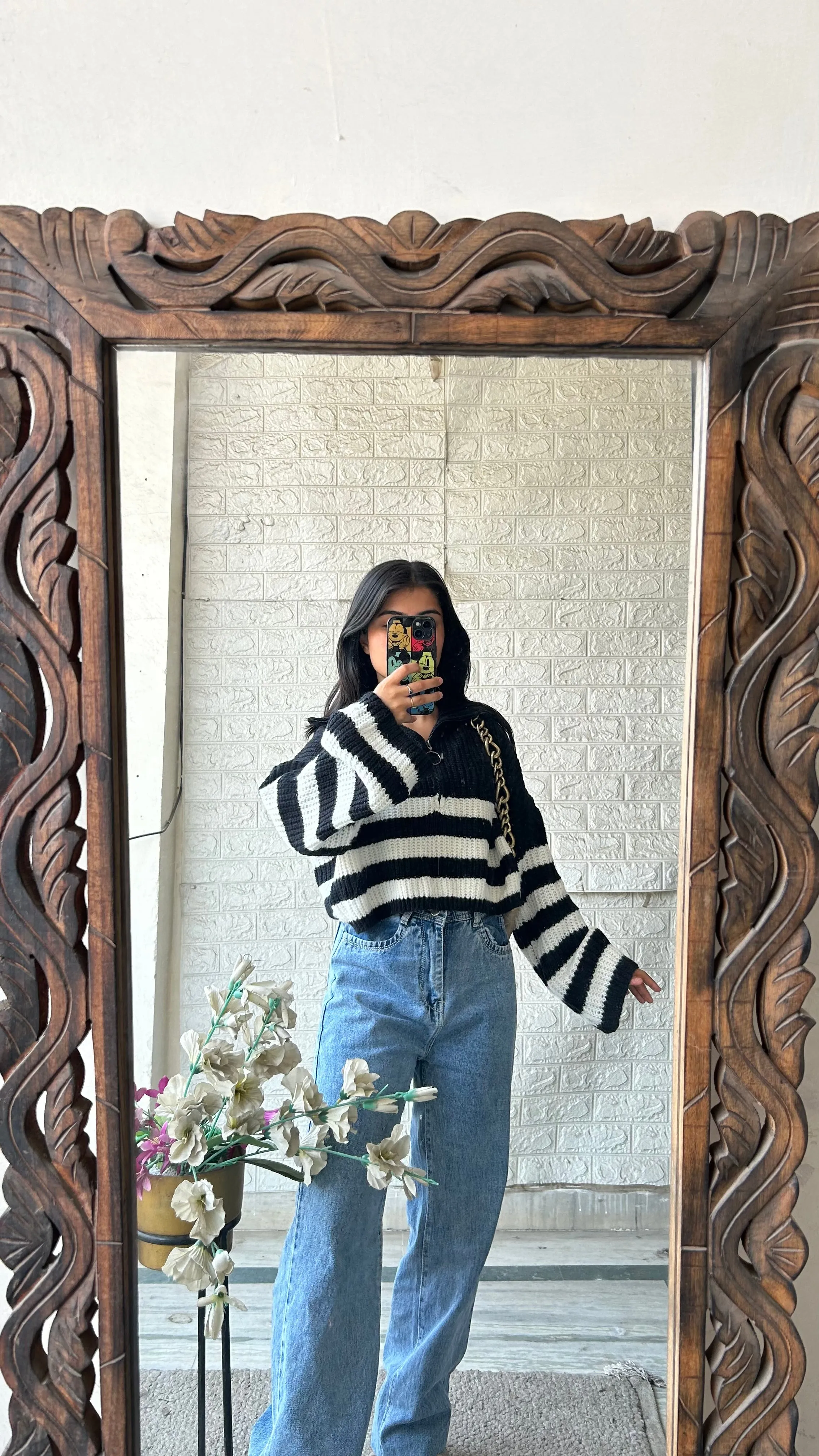 Crop sweater M