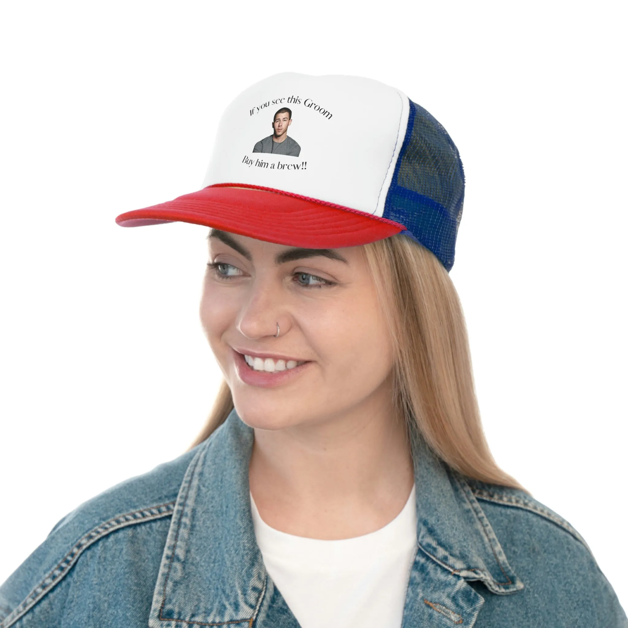 Customized Trucker Caps - For ANY Party - Bachelor/Bachelorette Parties - Fully DIY Customizable