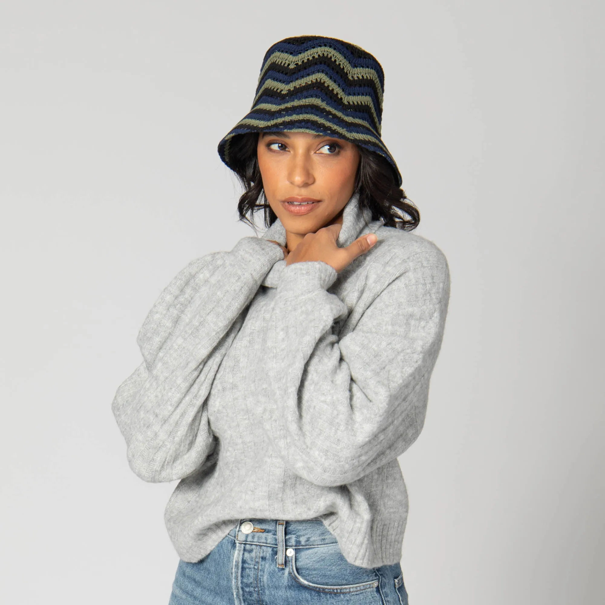 Dolly - Chevron Weave Bucket Hat