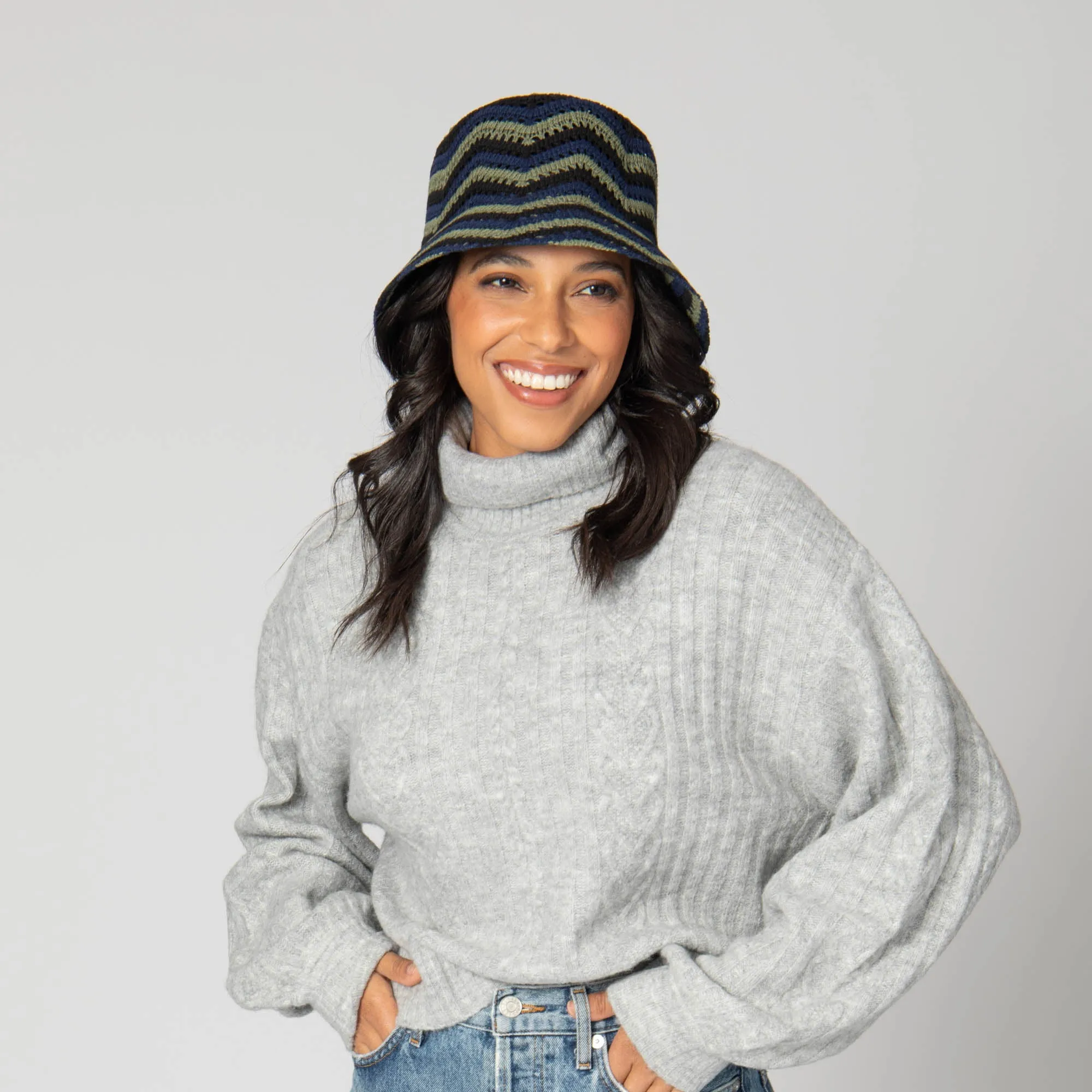 Dolly - Chevron Weave Bucket Hat
