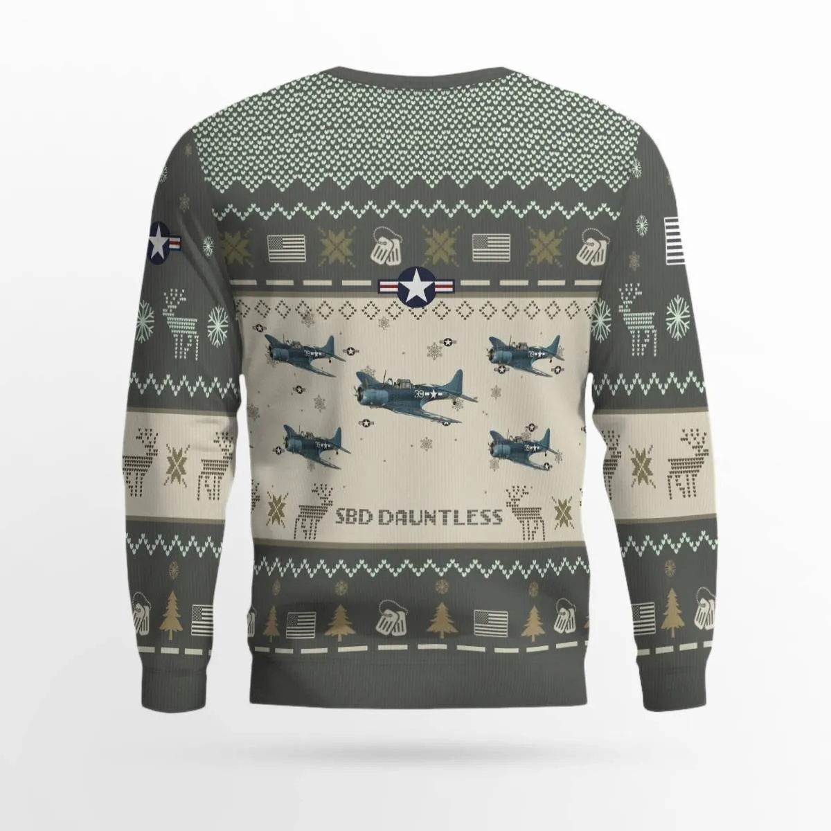 Douglas SBD Dauntless _Aircraft Ugly Sweater, Ugly Sweater Christmas Shirt for Men Dad Veteran