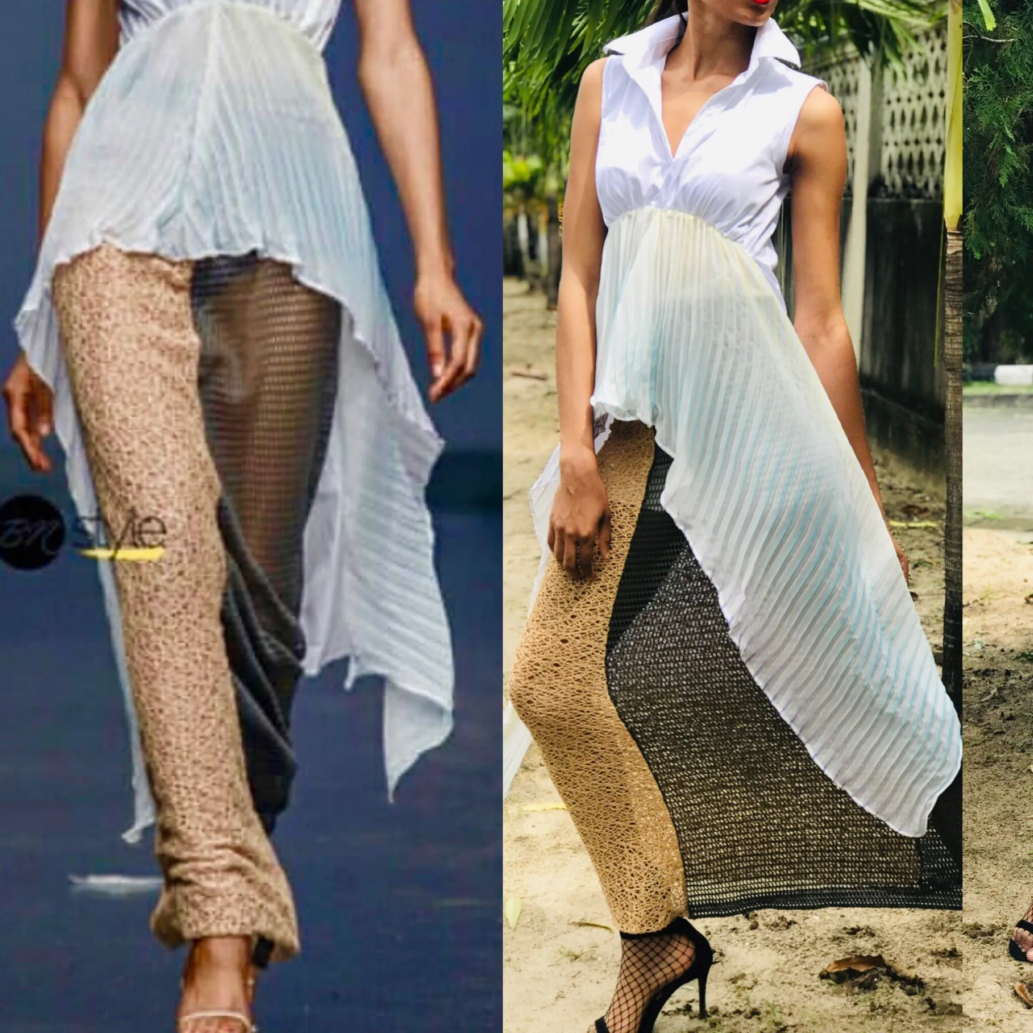 Eko Babe Combo Mesh Skirt