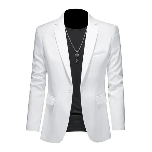 Fashion Solid Business Slim Fit Blazer