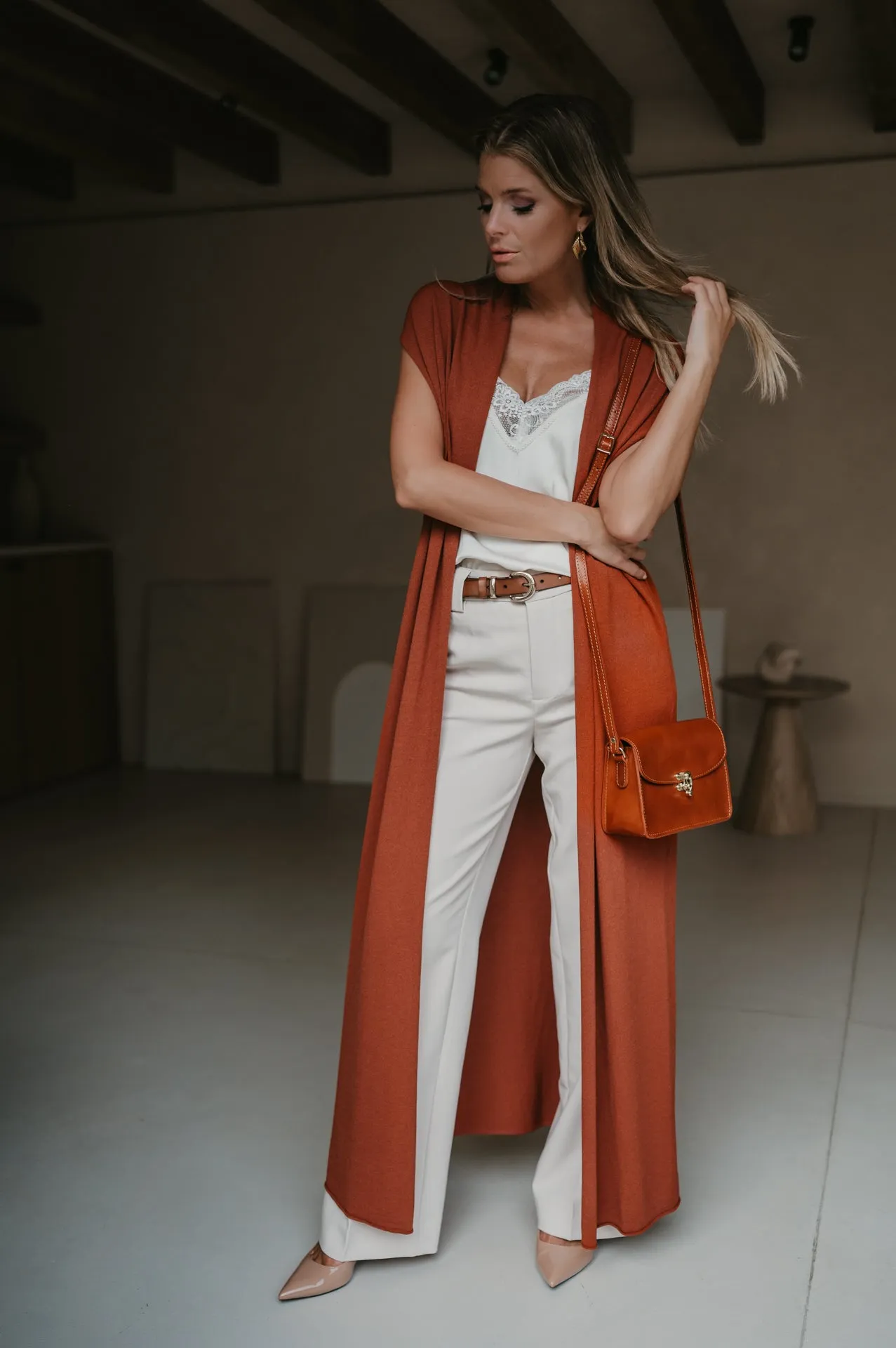 Fidero gilet I Terracota