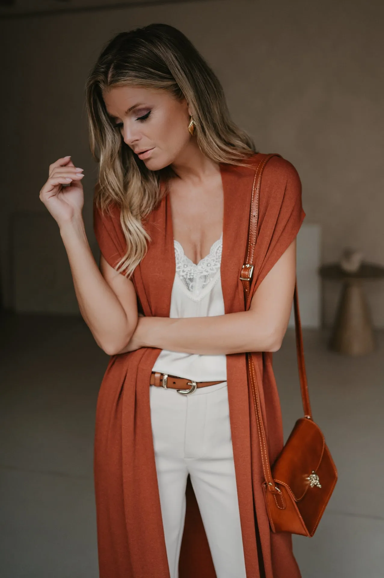 Fidero gilet I Terracota
