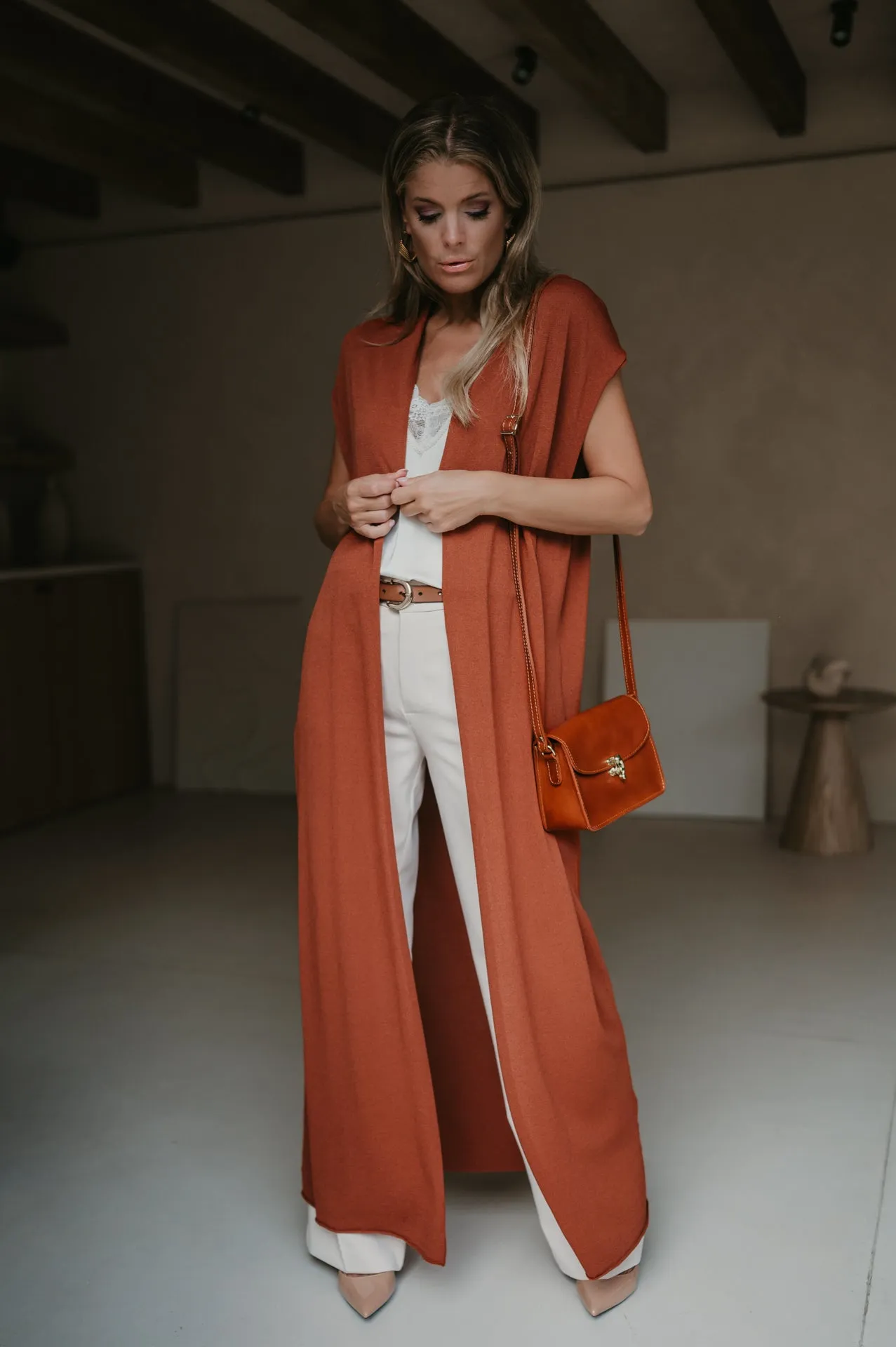 Fidero gilet I Terracota