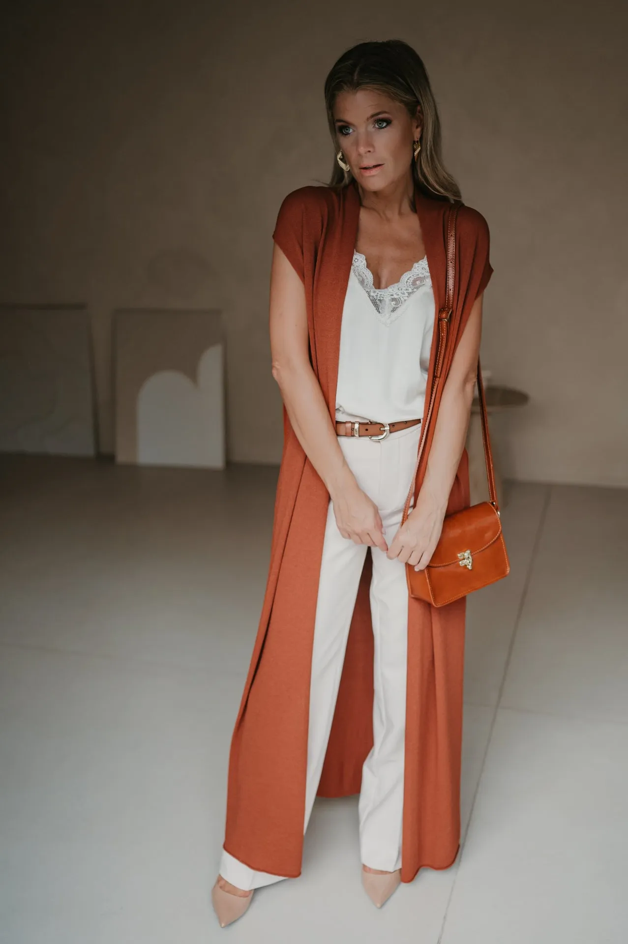 Fidero gilet I Terracota