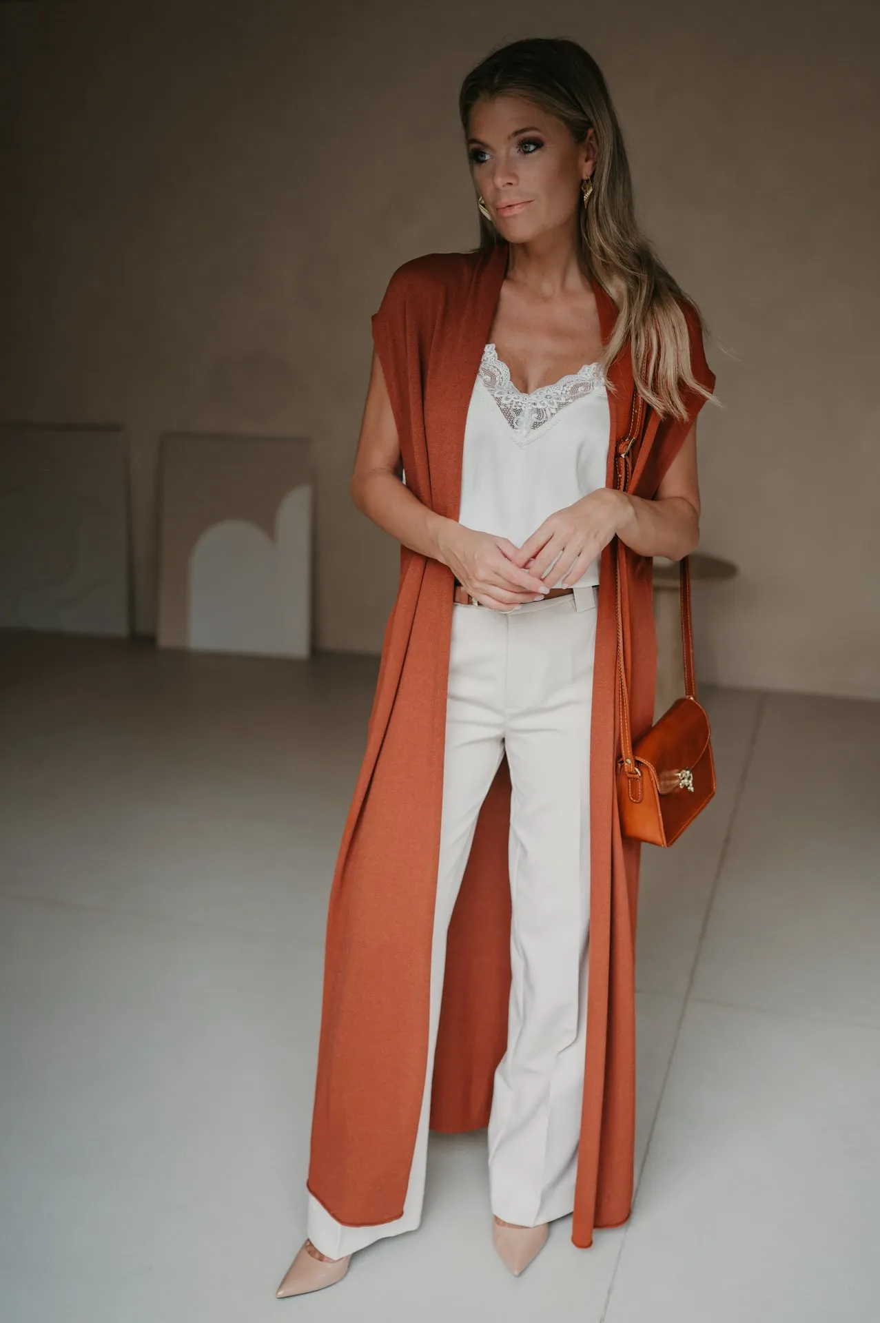 Fidero gilet I Terracota