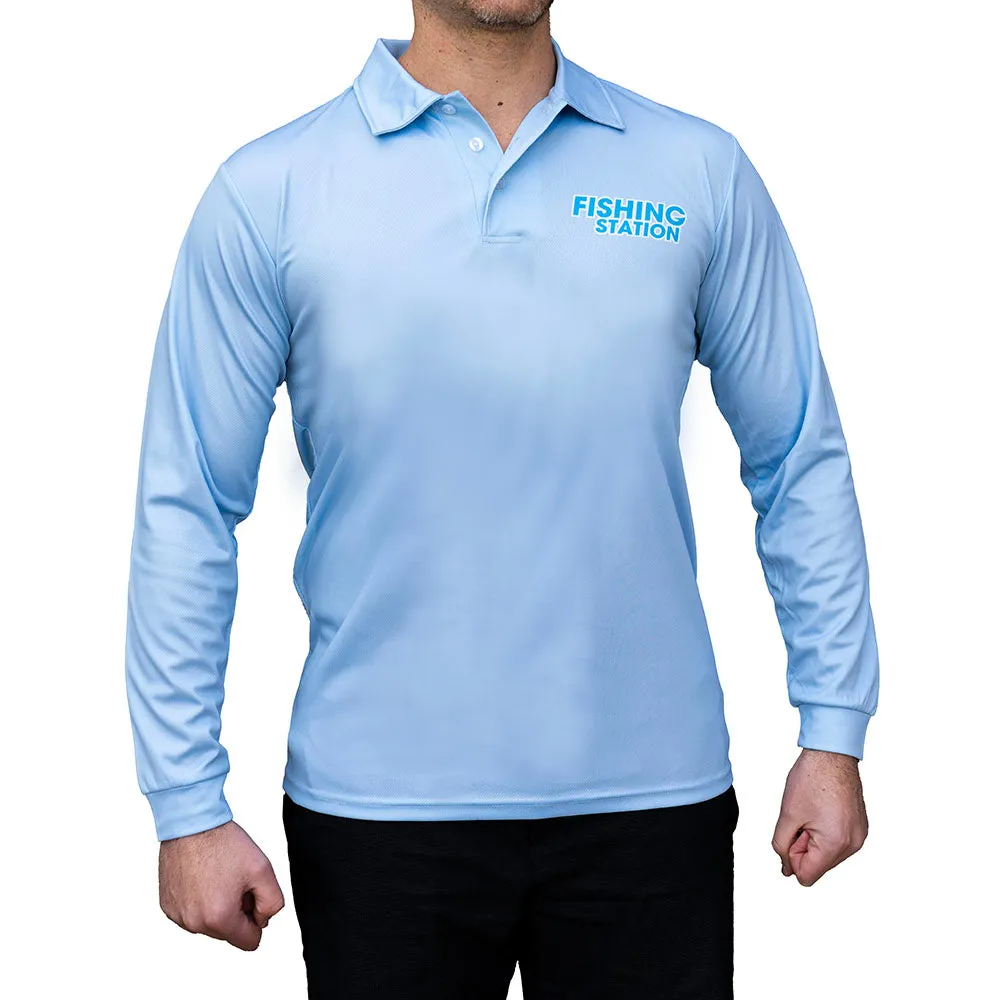 Fishing Station Mahi Mahi Collared Shirt - Adults