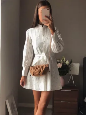 FLYTONN-Sexy spring and summer dresses, party dresses, graduation gifts,Ansel Lace Mini Dress