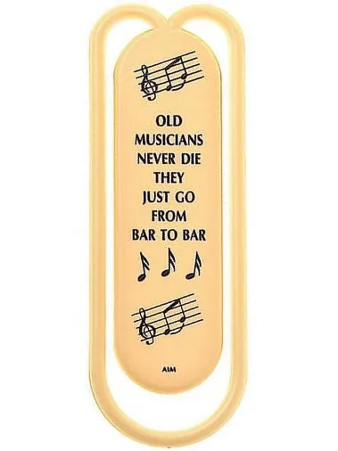 Giant Clip - Old Musicians Never Die (13cm) - Various Colours
