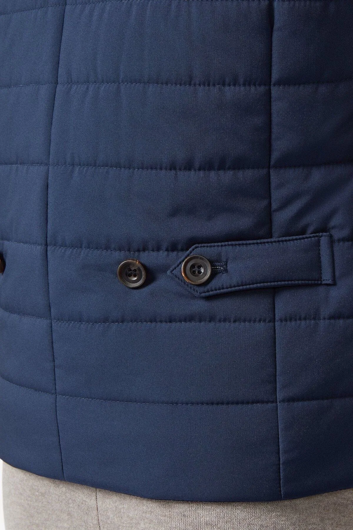 Gilet déperlant rembourré bleu foncé