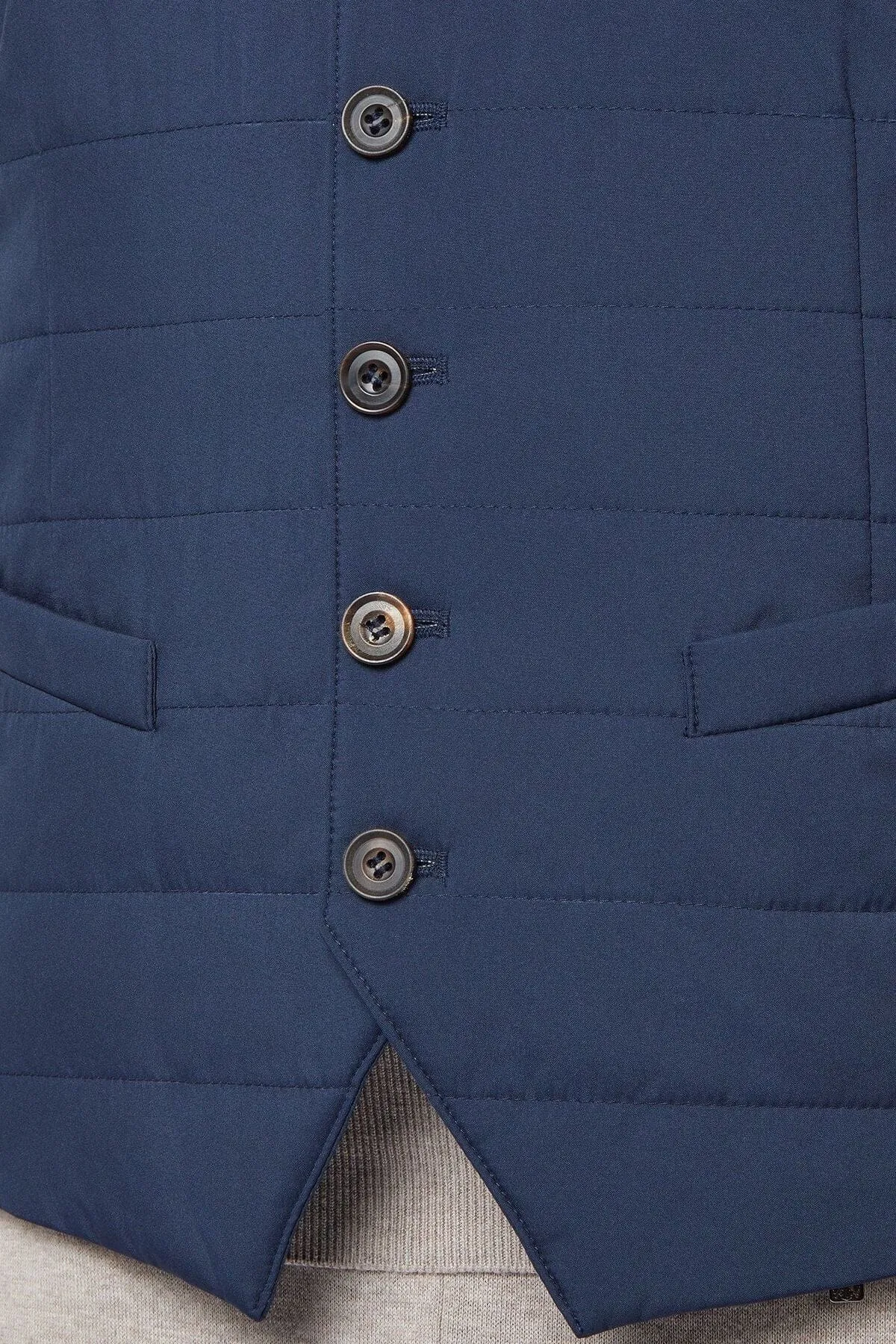 Gilet déperlant rembourré bleu foncé