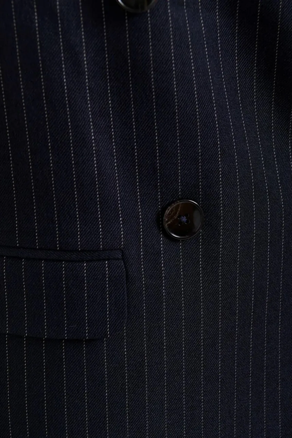 GRAFFITI DOUBLE BREAST BLAZER NAVY