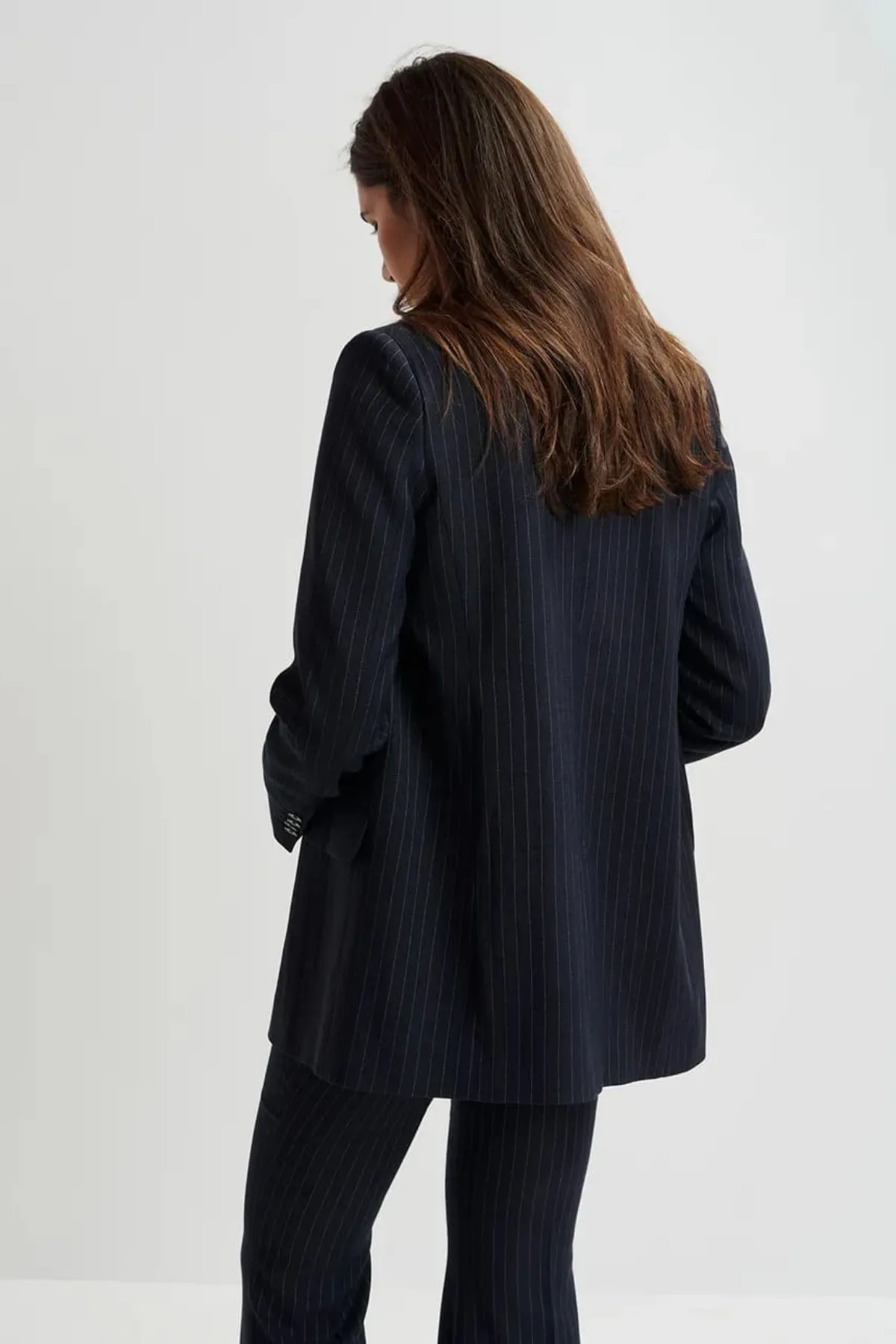 GRAFFITI DOUBLE BREAST BLAZER NAVY